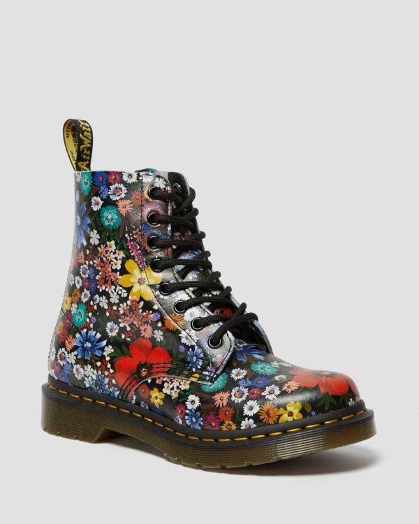 Botas Con Cordones Dr Martens 1460 Pascal Floral Para Mujer DR4969O